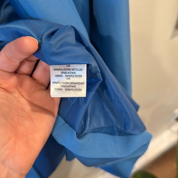 Magasin Du Nord Women’s Blue Blazer Double-Breasted Suit Jacket Size M - Picture 5 of 6